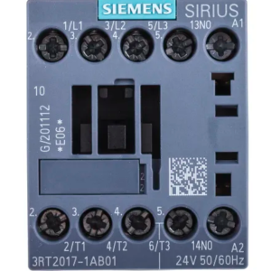Contacteur série 3RT2 3P Siemens, 3 pôles, 5.5 KW, 3 NO, 12 A 24V c.a. Contrôle moteur, 24V c.a.