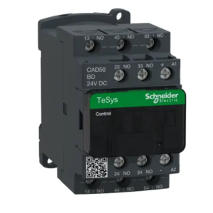Contacteur série TeSyS CA 5 Schneider Electric, 5 pôles, 5.4 W, 5 NO, 10 A 24V c.c. Unité de contrôle, 24V c.c.