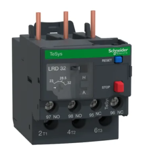 Relais de surcharge thermique Schneider Electric 23A, 32 A 15 KW, 1 NO/1 NF, 32A, gamme LRD 3P