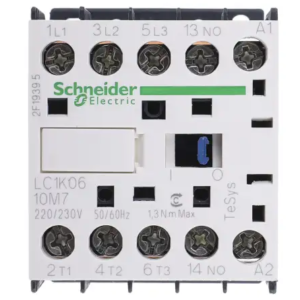 Contacteur série LC1K 3P Schneider Electric, 3 pôles, 3 KW, 3 NO, 6 A 220V c.a. Contrôle moteur, 220V c.a.
