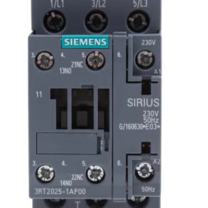 Contacteur série 3RT2 3P Siemens, 3 pôles, 7.5 KW, 3 NO, 17 A 230V c.a. Contrôle moteur, 230V c.a.