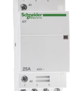 Contacteur série Acti9 iCT 3P Schneider Electric, 3 pôles, 1.6 W, 3 NO, 25 A 240V Contrôle moteur, 230V c.a.