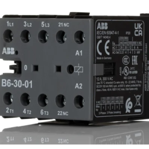 Contacteur série B6-30-01 3P ABB, 3 pôles, 4 KW, 3 NO, 20 A 24V c.a., 24V