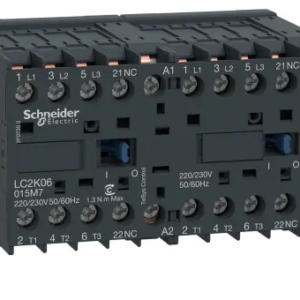 Contacteur inverseur série TeSys K 3P Schneider Electric, 3 pôles, 4 KW, 3 NO, 9 A 48V c.a. Contrôle moteur, Charge