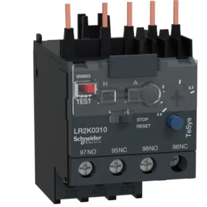 Relais de surcharge thermique Schneider Electric 2.6A, 3.7 A 100 W, 250 V c.c., 690V c.a., 1 NO/1 NF, 3.7A, gamme LR2K