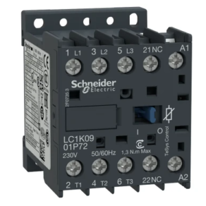 Contacteur série TeSyS K 3P Schneider Electric, 3 pôles, 4 KW, 3 NO, 20 A 110V c.a. Contrôle moteur, 110V c.a.