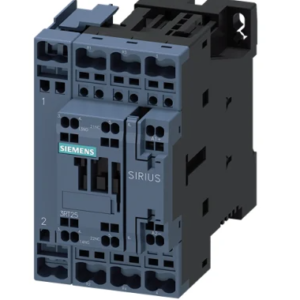 Contacteur série 3RT25 2P Siemens, 4 pôles, 11 KW, 2 N/O, 2 N/F, 25 A 220V c.a. Contact miroir, 220V c.a.