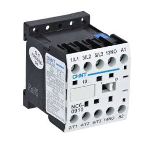 Contacteur série NC6 CHINT, 3 pôles, 4 KW, 1 NO, 9 A 230V Contrôle moteur, Réversible, 24V c.a.