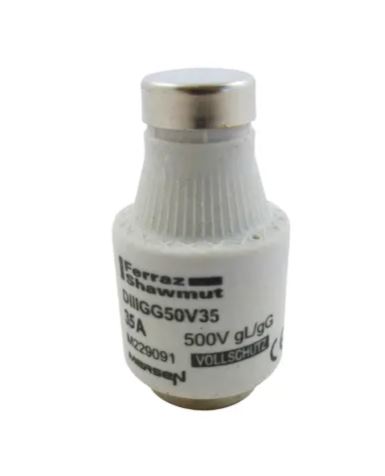 Fusible de type DIAZED, 35A, taille D3 Mersen E33, 500V