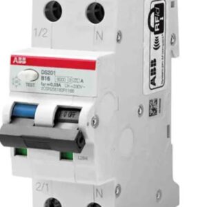 Disjoncteur différentiel magnéto-thermique ABB 2 pôles 16A, sensibilité 30 mA Type B System Pro M Compact