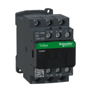 Contacteur série TeSyS D 3P Schneider Electric, 3 pôles, 4 KW, 3 NO, 9 A 125V c.c. Contrôle moteur, Charge résistive,
