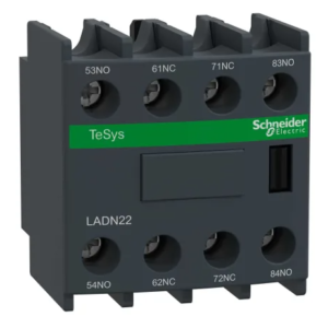 Bloc de contact auxiliaire Schneider Electric Verrouillage à vis 2 NF/2 NO 4 contacts 10 A Montage avant 600V c.a. TeSyS