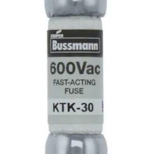 Fusible cartouche, 0.4A Eaton Type F Mélamine 600V 13/32 x 1-1/2 in