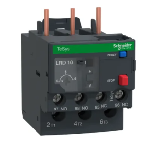 Relais de surcharge thermique Schneider Electric 4A, 6 A 2.2 KW, 1 NO/1 NF, 6A, gamme TeSyS LR 3P