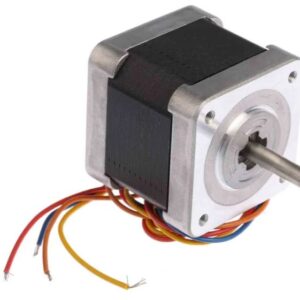 Moteur pas -à-pas Bipolaire, Unipolaire Moteur pas à pas hybride Sanyo Denki 0.39Nm 24V 1.8 ° 42 x 42 mm, dia.de l'arbre