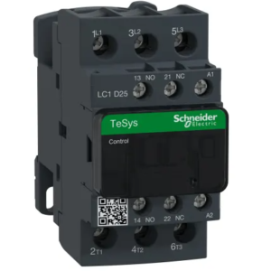 Contacteur série LC1D 3P Schneider Electric, 3 pôles, 11 KW, 3 NO, 25 A 110V c.a. Contrôle moteur, Charge résistive,