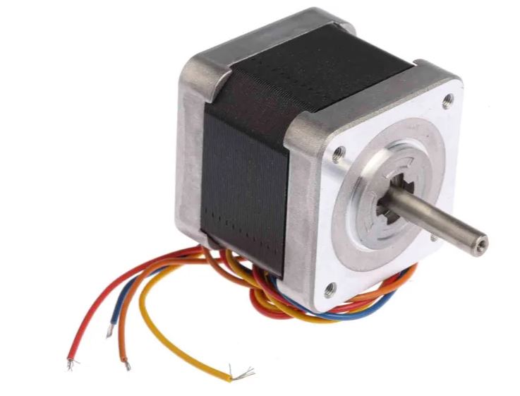 Moteur pas -à-pas Bipolaire, Unipolaire Moteur pas à pas hybride Sanyo Denki 0.39Nm 24V 1.8 ° 42 x 42 mm, dia.de l'arbre