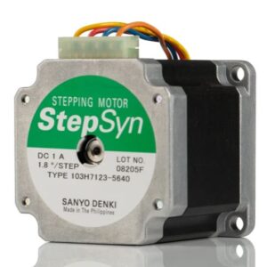 Moteur pas -à-pas 103H7 Bipolaire Sanyo Denki 1Nm 24V 1.8 ° 56 x 56 mm, dia.de l'arbre 6.35 mm
