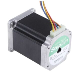 Moteur pas -à-pas 103H7 Bipolaire Sanyo Denki 1.6Nm 24V 1.8 ° 56 x 56 mm, dia.de l'arbre 6.35 mm