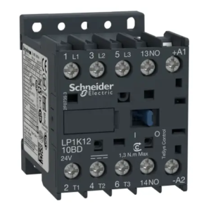 Contacteur série TeSyS K 3P Schneider Electric, 3 pôles, 5.5 KW, 3 NO, 12 A 24V c.c. Contrôle moteur, Charge résistive,