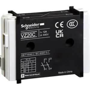 Contact auxiliaire Schneider Electric Verrouillage à vis 2 NO 2 contacts 12 A 690V TeSys VARIO