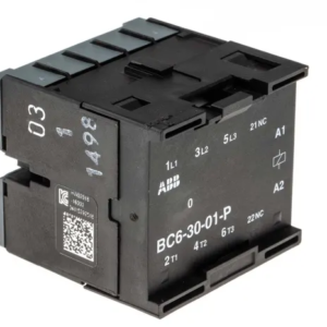 Contacteur série B 3P ABB, 3 pôles, 4 KW, 3 NO, 6 A 24V c.c. Contrôle moteur, 24V c.c.
