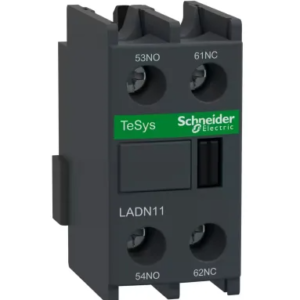 Bloc de contact auxiliaire Schneider Electric Vis 1 NO/1 NF 2 contacts 10 A Montage avant 690V c.a. LADN