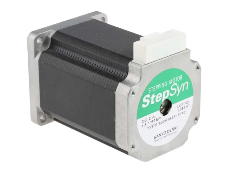 Moteur pas -à-pas 103H7 Unipolaire, Bipolaire Sanyo Denki 2.7Nm 24V 1.8 ° 60 x 60 mm, dia.de l'arbre 8 mm
