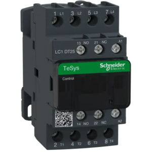 Contacteur série LC1D 4P Schneider Electric, 4 pôles, 1.56 W, 4 NO, 25 A 230V c.a. Contrôle moteur, Charge résistive,