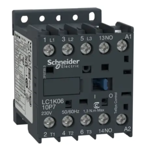 Contacteur série TeSys K 3P Schneider Electric, 3 pôles, 4 KW, 3 NO, 9 A 110V c.a. Contrôle moteur, Charge résistive,