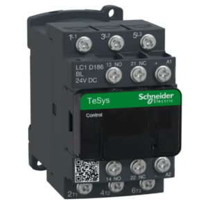 Contacteur série TeSyS D 3P Schneider Electric, 3 pôles, 0.5 HP, 1 NO/1 NF, 12 A 24V Charge résistive, 24V