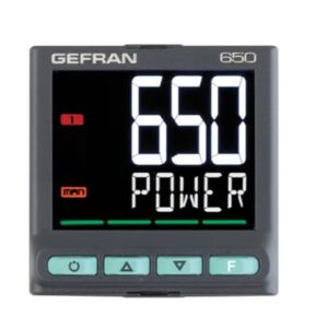 Régulateur de température PID Gefran 650 Panneau On-Off, PID, 2 sorties 1 entrées, Logique 240V c.a.