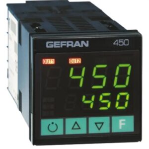 Régulateur de température PID Gefran 450 Panneau On-Off, 2 sorties 1 entrées, Logique, Relais 240V c.a.