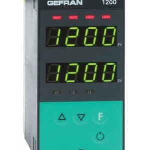 Régulateur de température Gefran 1200 Panneau PID, 4 sorties 2 entrées, Relais 27V c.a. / V c.c.