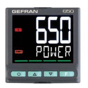 Régulateur de température PID Gefran 650 Panneau On-Off, PID, 3 sorties 3 entrées, Relais 240V c.a.