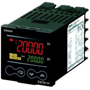 Régulateur de température PID Omron E5CN Panneau On-Off, contrôleur 2-PID, PID, 2 sorties 2 entrées, 0 à 10 V,