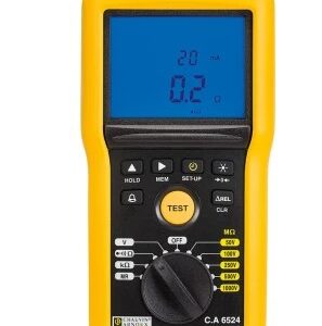 Testeur d'isolement et de continuité Chauvin Arnoux CA 6524, 50 V CAT IV, 1000 V 200 GΩ
