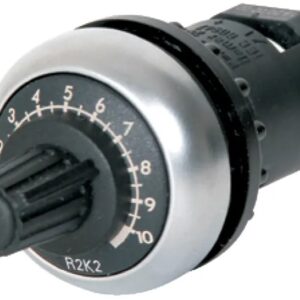 Potentiomètre, 1 tours 1 Rotatif Eaton, Ø axe 22.5 mm, Panneau, 2.2 kΩ max 10 % 0.5 W Linéaire