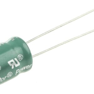 Supercondensateur Eaton, 1 F Supercap HV -10 to 30 % 200mΩ, 2.7V c.c., Traversant Cylindrique