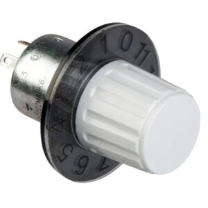 Tête de bouton-poussoir pour potentiomètre Rotatif Schneider Electric, Ø axe 22 mm, Panneau, 2.2 kΩ max