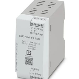 Filtre CEM Phoenix Contact, Rail DIN, 10 A max, 230V c.a. max 50Hz, 60 Hz, Terminaison à Connexion à vis, 1 phases