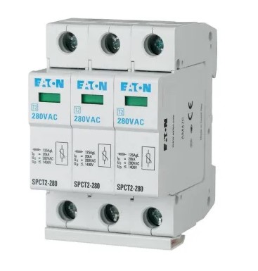 Parafoudre Eaton, 3 phases, 40 kA, 1.6 kV xPole - SPCT2 Rail DIN