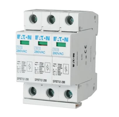 Parafoudre Eaton, 3 phases, 12.5 kA, 1.5 kV xPole - SPBT12 Rail DIN