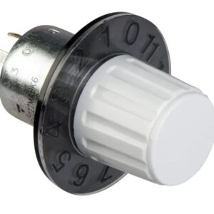Tête de bouton-poussoir pour potentiomètre Rotatif Schneider Electric, Ø axe 22 mm, Panneau, 2.2 kΩ max