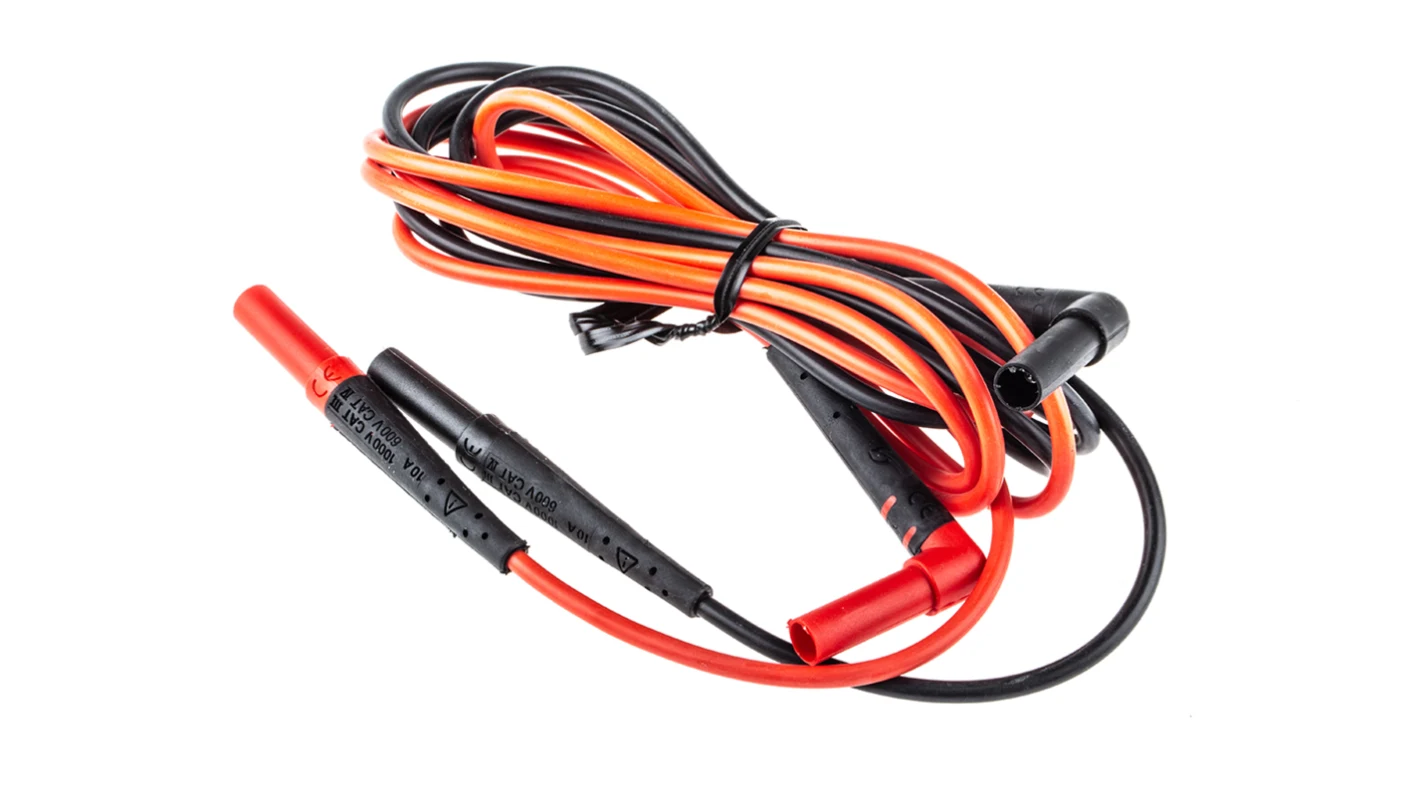 Cordons multimètres Ensemble de cordon de test silicone Fluke CAT IV, CAT III 10A