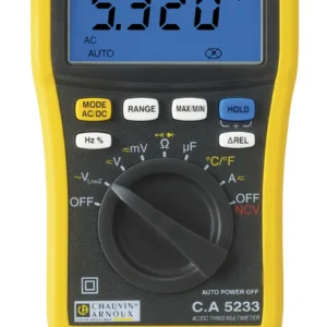Multimètre CA 5233 Chauvin Arnoux Portable Numérique Valeur efficace (True RMS)