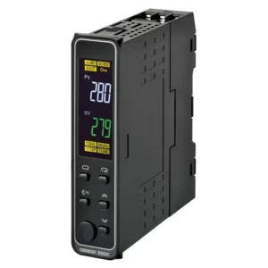 Régulateur de température PID Omron E5DC Rail DIN Contrôleur PID 2 entrées, Relais statique 240V c.a.