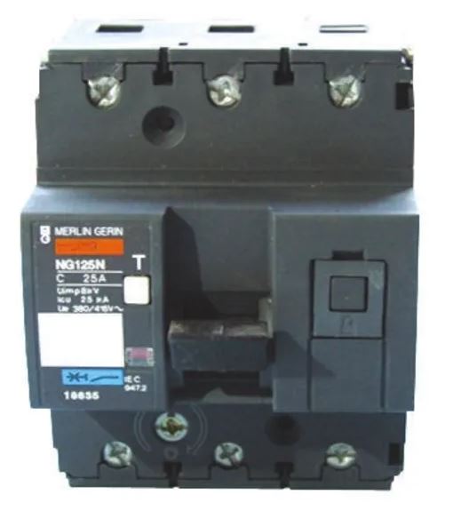 Disjoncteur miniature MG NG, 63A Schneider Electric 4 pôles Type C 375 V c.c., pouvoir de coupure 20 kA