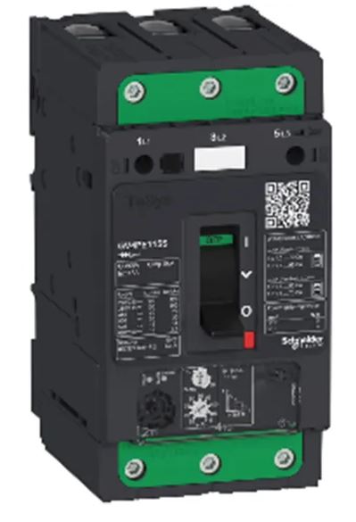 Disjoncteur thermique Schneider Electric, 80A, 3 pôles GV4PE TeSys Rail DIN