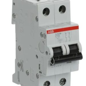 Disjoncteur miniature System Pro M Compact S200M, 13A ABB 2 pôles Type C 440V c.a. 125 V c.c., pouvoir de coupure 10 kA